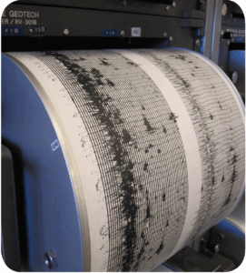 Analog paper helicorder drums